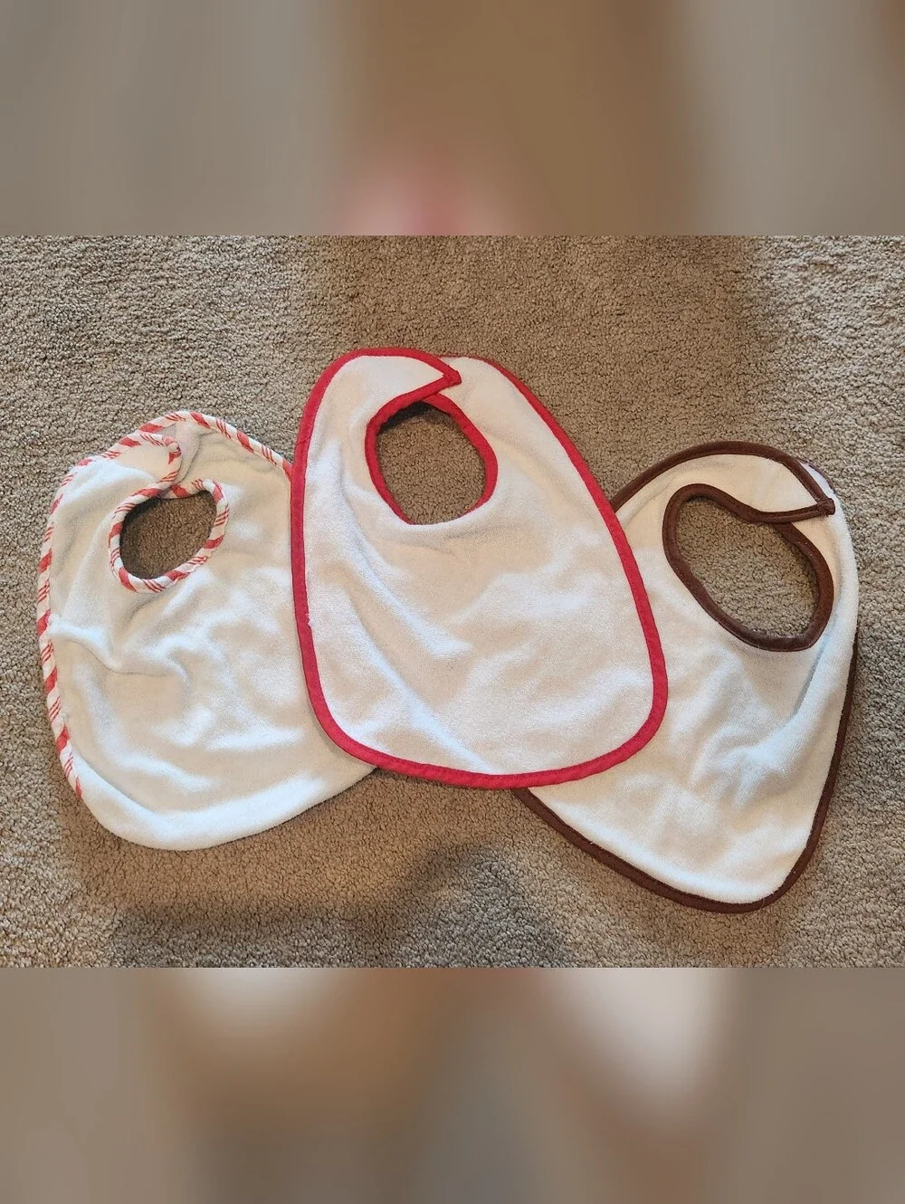 3 Ct Baby Holiday Bibs